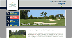 Desktop Screenshot of highlandcreekgolfclub.com